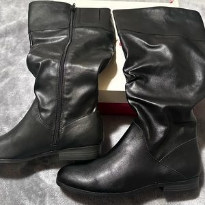 Style & Co. Sleek Black Moto Boots